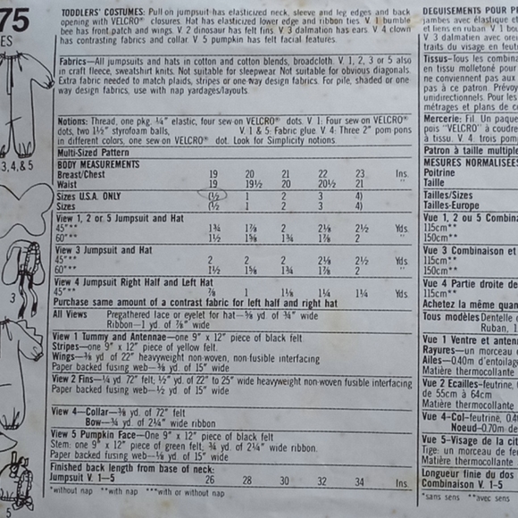 KIDS COSTUMES Sewing pattern - Picture 7 of 8